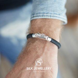 853BLK Silk armband