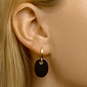 021-01342K Oorhangers Ovaal Onyx
