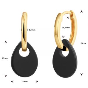 021-01346K Oorhangers Druppel Onyx
