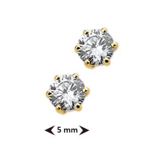 040-10156K Oorstekers Zirkonia