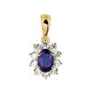 040-10161K Hanger Zirkonia en Saffier