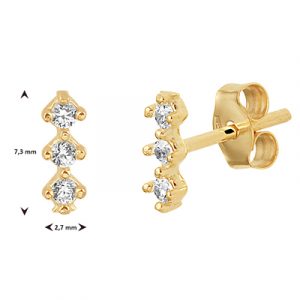 040-22582K Oorstekers Zirkonia