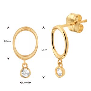 040-22646K Oorhangers Zirkonia