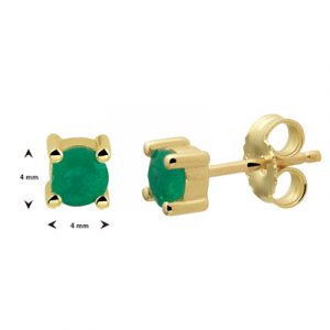 040-22792K Oorstekers Smaragd