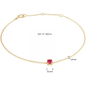 040-22809K Armband Robijn