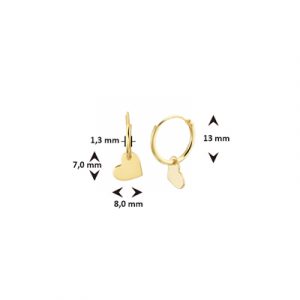 040-22892K Oorhangers hart