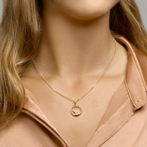 040-22989K Hanger rond zirkonia