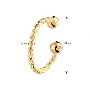 040-23028K Earcuff gedraaid