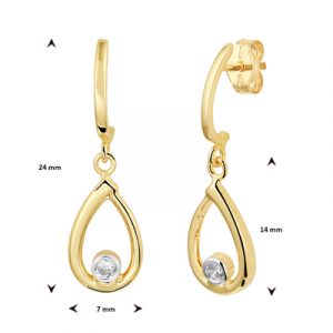 040-23035K Oorhangers zirkonia