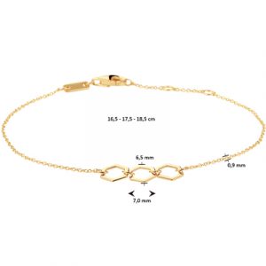 040-23074K Armband Zeshoeken GG
