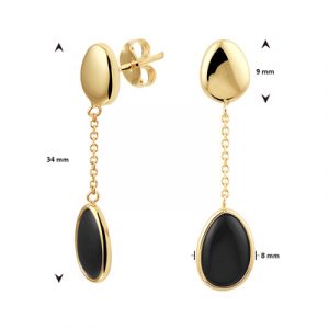 040-23148K Oorhangers Onyx