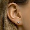 041-05455K Oorstekers rond Diamant