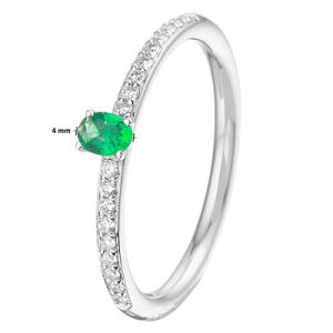 041-05464K Ring Smaragd en Diamant