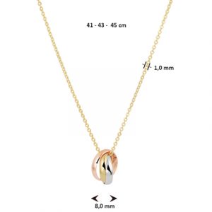 043-00553K Collier tricolor