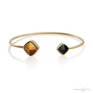 SBG-BAN-SQ26 Sparkling Jewels Edge Bangle