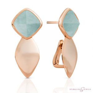 EAR05-G12 Sparkling Jewels Amazoniet