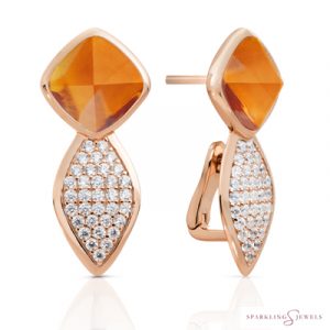 EAR06-G38 Sparkling Jewels Kwarts