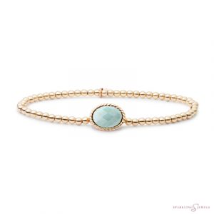 SB-G-3MM-TG12 Sparkling Jewels Armband