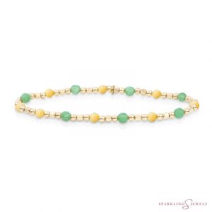 SB-G-MIX-SQ01 Sparkling Jewels Armband