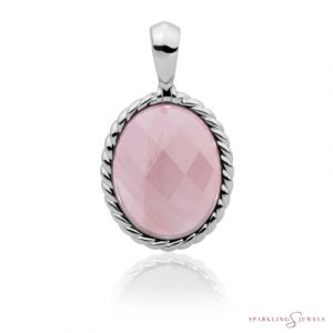 SP21-G13 Sparkling Jewels Pendant Rozenkwarts