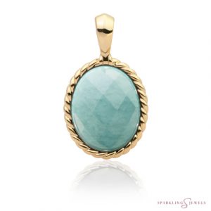 SPG21-G12 Sparkling Jewels Pendant Amazoniet