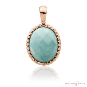 SPRG21-G12 Sparkling Jewels Pendant Amazoniet